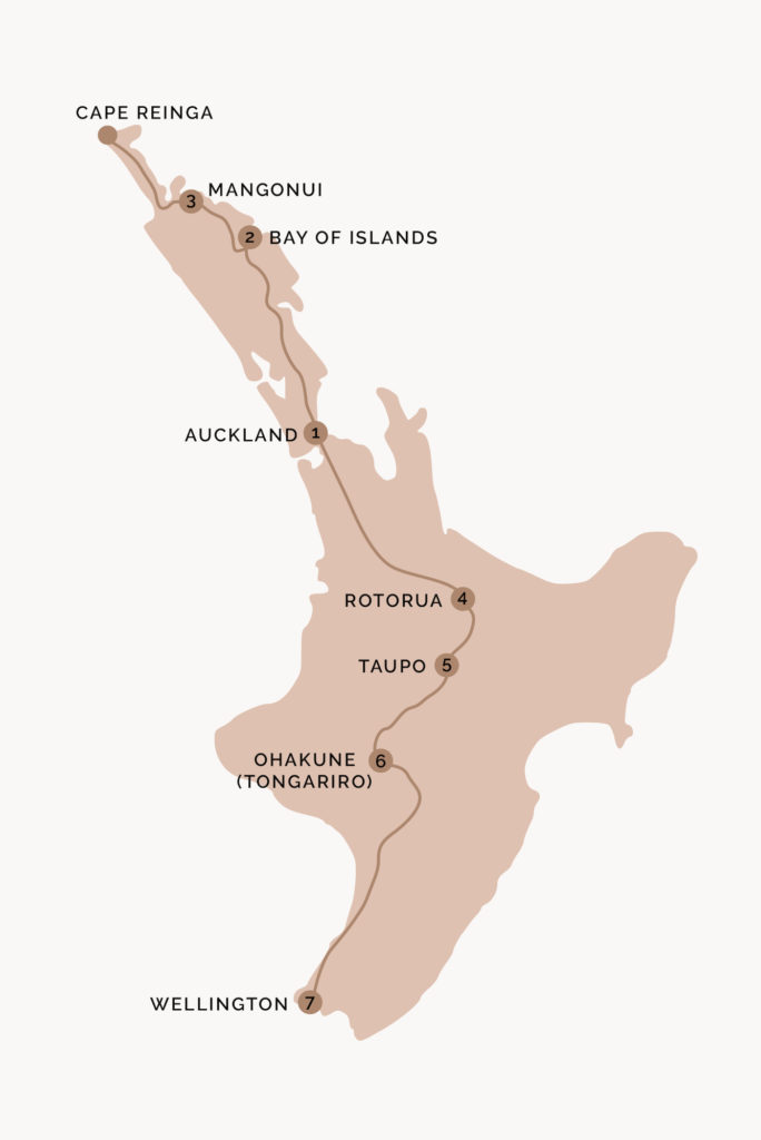 Route Neuseeland Nordinsel