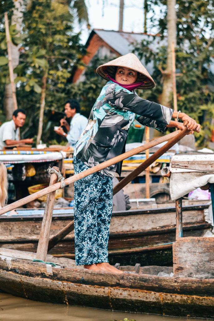 Schwimmende Märkte Mekong Delta