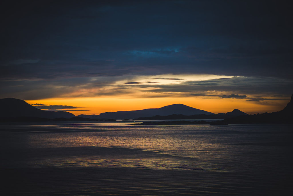 Sonnenuntergang Norwegen