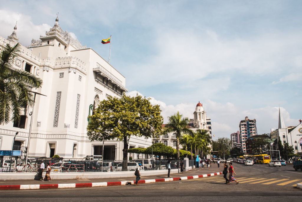 Kolonialgebäude Yangon