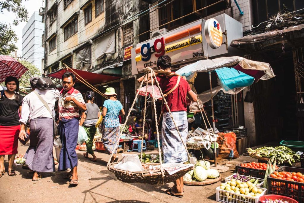 Yangon Chinatown Markt