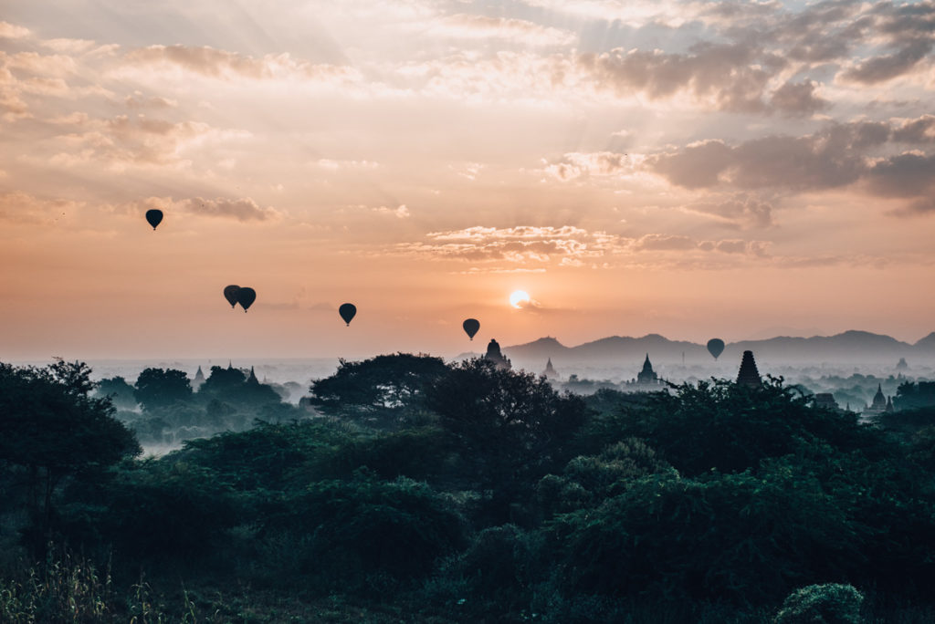 Sonnenaufgang Bagan Pagode Tipps