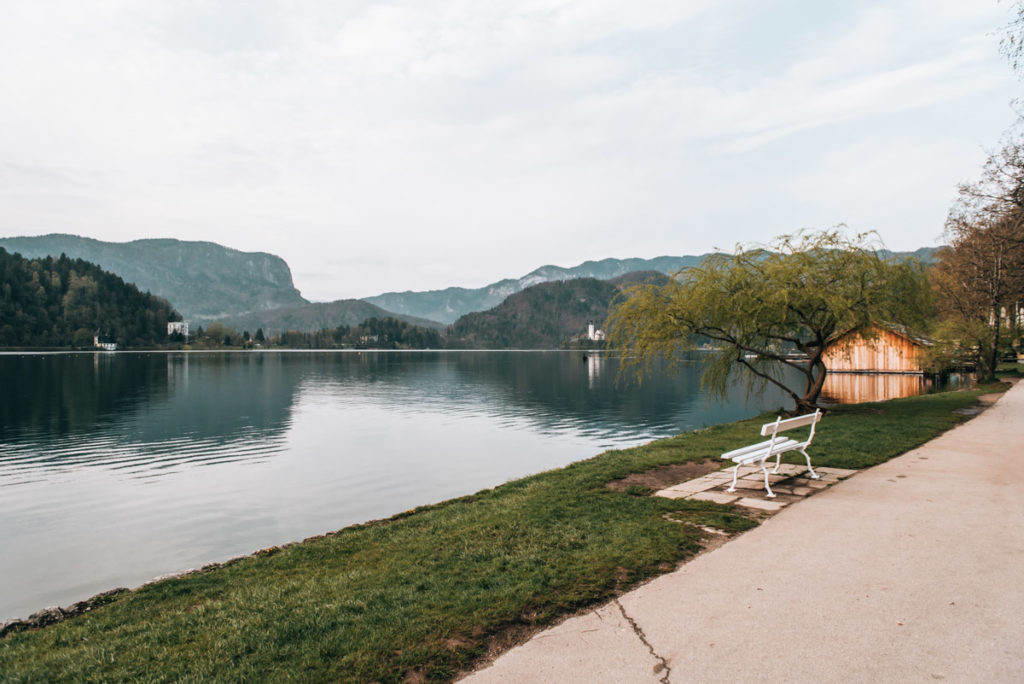 Bled See umrunden