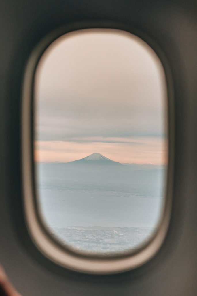 Tokyo Landeanflug Fuji
