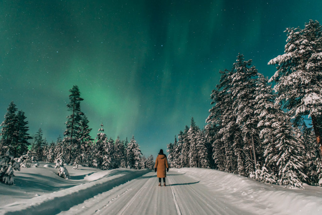 Nordlichter Posio Finnland