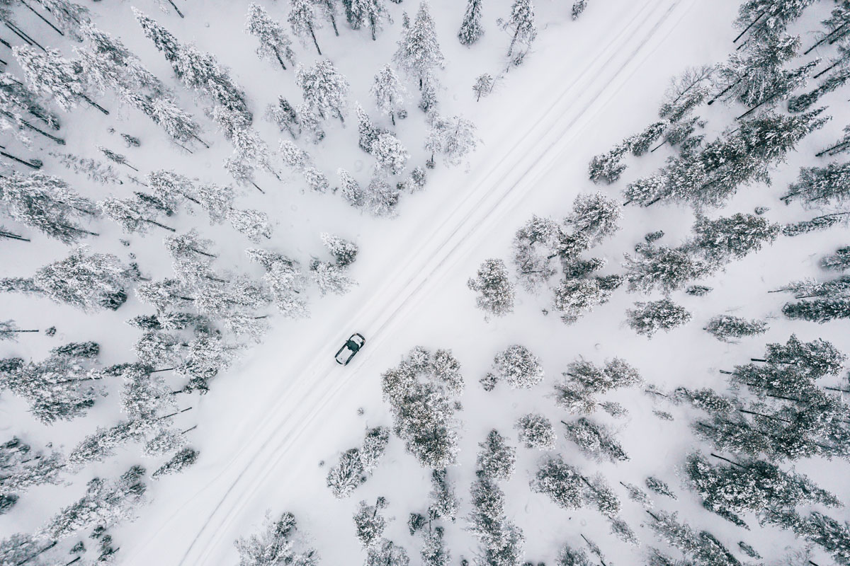 Autofahren Lappland