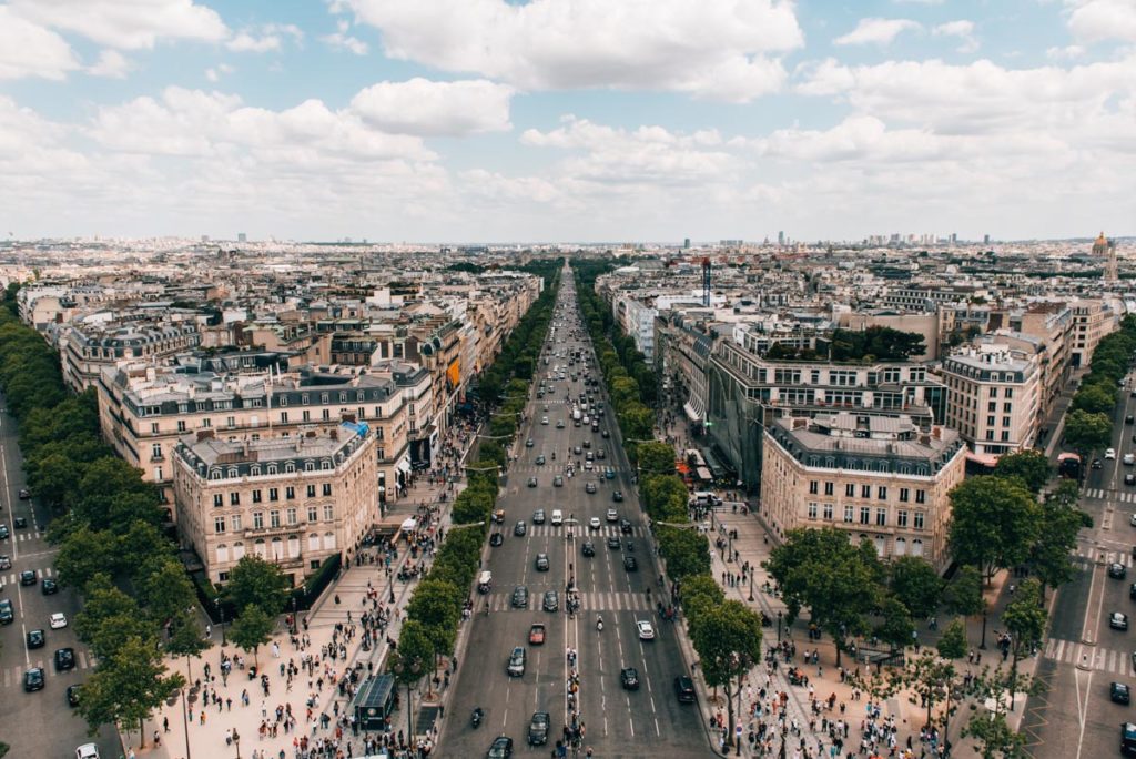 Paris Triumpfbogen Ausblick